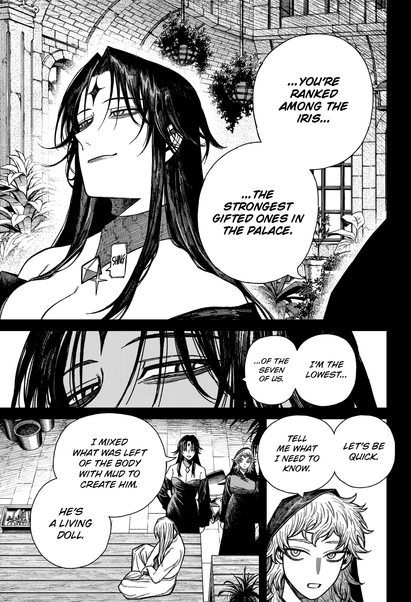 Centuria Manga Chapter 49 page 5 - Grave Robber Helem scene